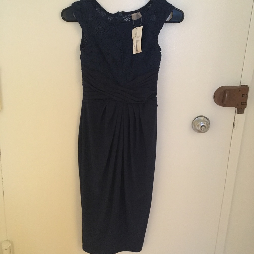 ASOS navy blue dress
